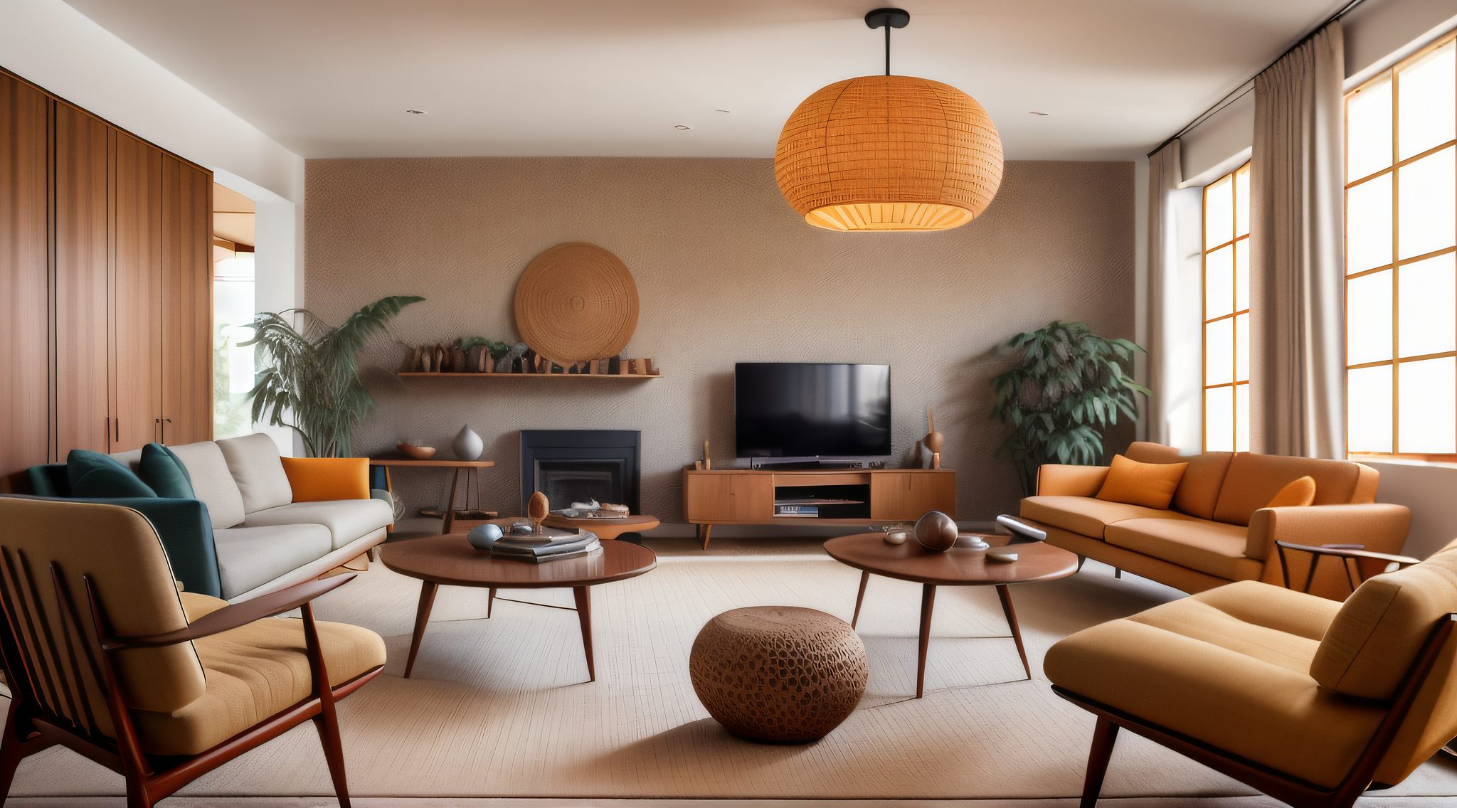 Midcentury modern Living room