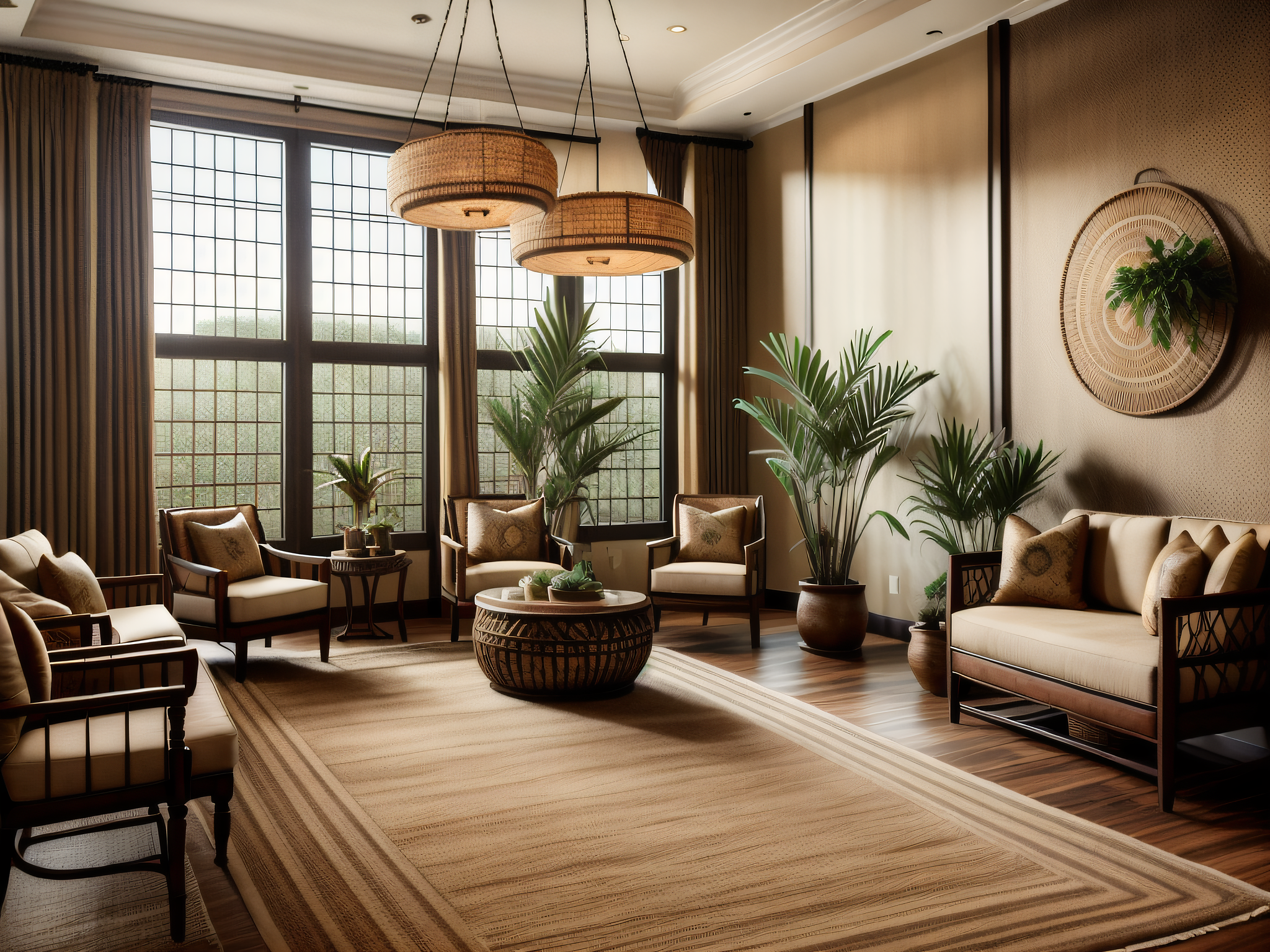 boho-chic Hotel lobby