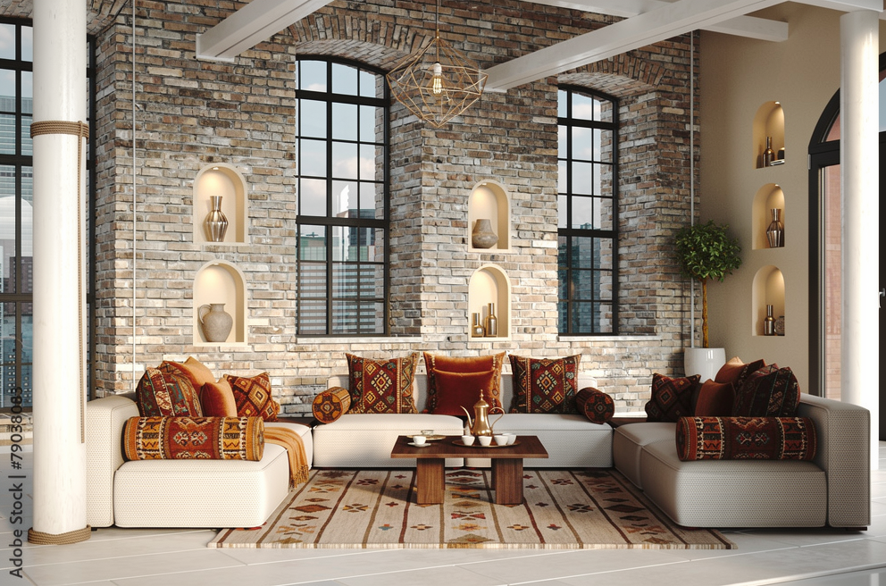 Interior Saudi Irth Asiri Living Room