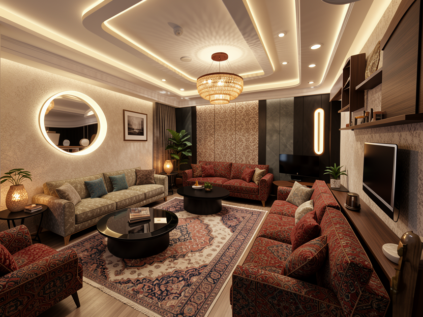 Interior Saudi Irth Hijazi Living Room