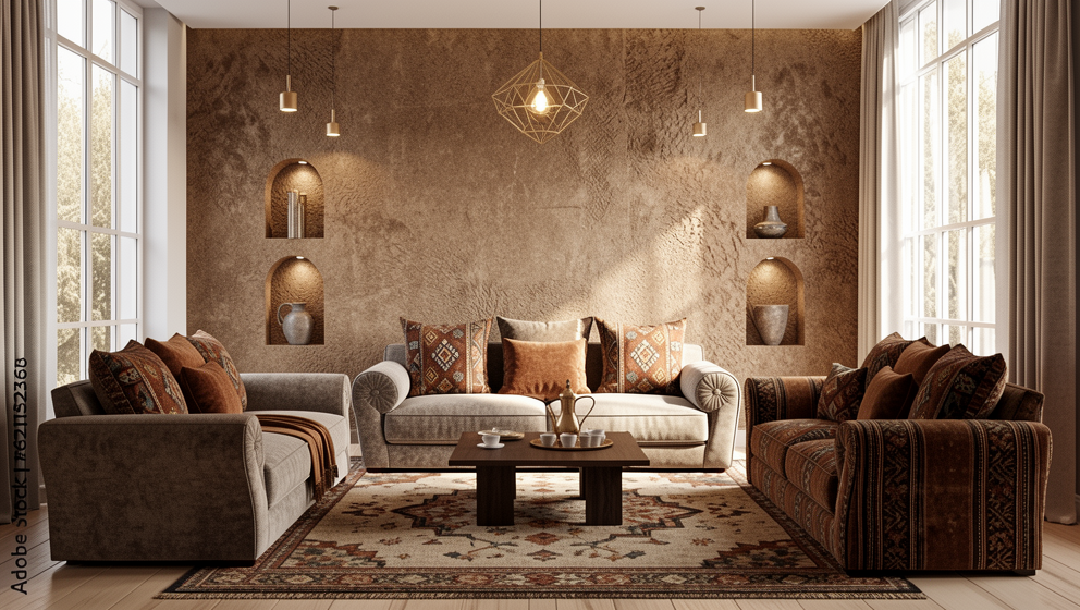 Interior Saudi Irth Asiri Living Room